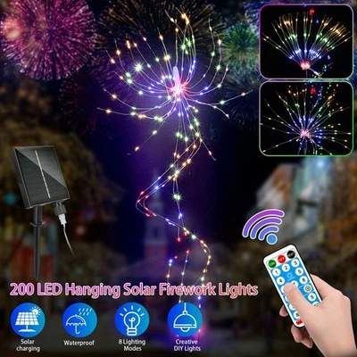 LED Solar String Lights Outdoor Waterproof Garden Pathway Path Lawn Fairy Lights - Image 1 of 4
