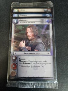 Lord Of The Rings TCG Fellowship Aragorn, Legolas, Gimli 3 card sealed pack - Picture 1 of 2