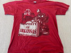 Vintage 1997 Arkansas Razorbacks Taz Looney Tunes T-Shirt Property Of Arkansas L - Picture 1 of 5