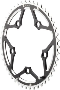 48T Aluminum Multi-Speed Chainring - CNC Machined 8/9/10-Speed BCD 110 Black - Picture 1 of 1