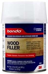 3M Riempitivo per Legno 30 oz (850,49 g) con Crema Hardner 0,5 oz (14g), Ripara Trucioli... - Foto 1 di 9
