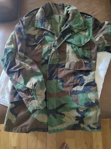 US Army/Air Force BDU Field Jacket Coat Cold Weather Camo X-small/Reg Clean - Picture 1 of 11