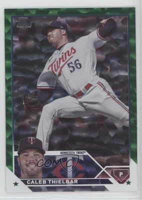 2023 Topps Update Green Foil /499 Caleb Thielbar #US258 - Image 1 of 2