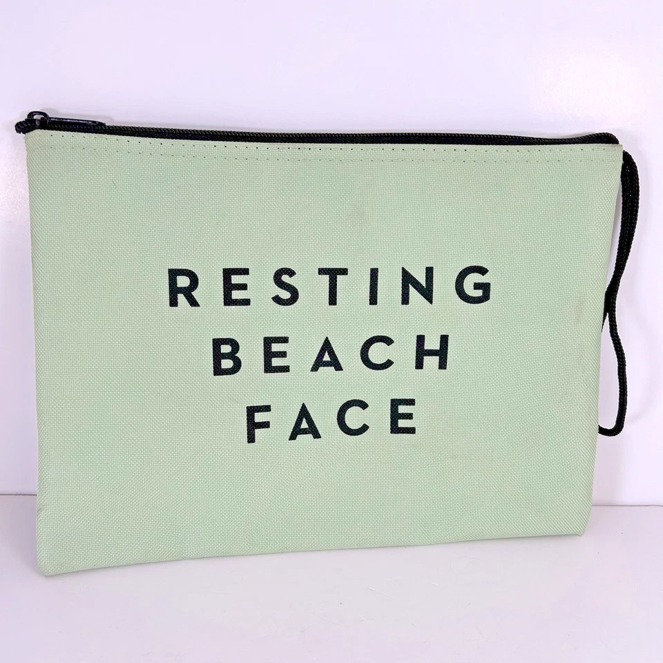 Traje de baño de bikini con cremallera de plástico verde menta Milly Resting Beach Face Foto 1 de 4