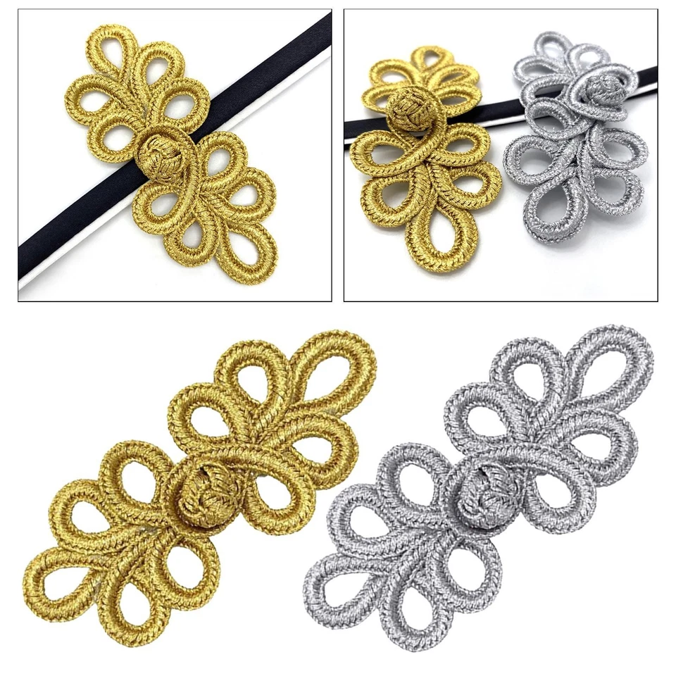 Chinese Knots Frog Buttons Sewing Button Closure Fasteners Sew Flatback - Image 1 of 1
