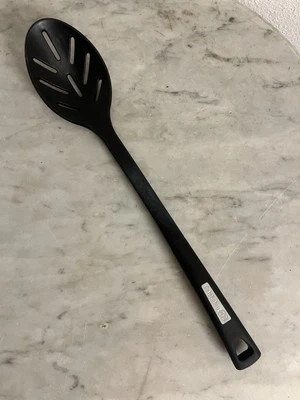 Calphalon 14" Black Nylon Plastic Cooking Serving Slotted Spoon Pre Owned - Image 1 of 4