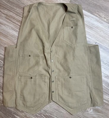 Unbranded Field Hunting Vest, Size Large/XL ? - See Measurements. Men's Khaki - Image 1 of 4