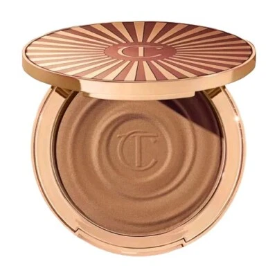 CHARLOTTE TILBURY Beautiful Skin Sun-Kissed Glow Bronzer 1 FAIR Retail $58 - Image 1 of 4
