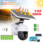 2Pack Solar Powered Wifi Outdoor Pan/Tilt Home Security Camera System Wireless
