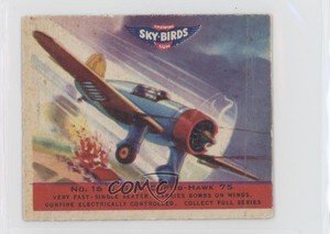 1941 Goudey Sky-Birds Chewing Gum R137 USA Curtis-Hawk 75 #16 0s4