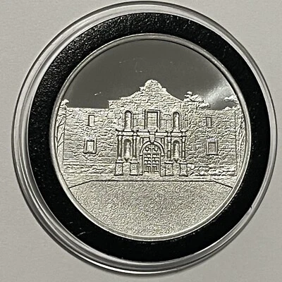 Moneda Coleccionista Don’t Mess With Texas Alamo 1 Troy Oz .999 De Medalla de Plata Fina Foto 1 de 4