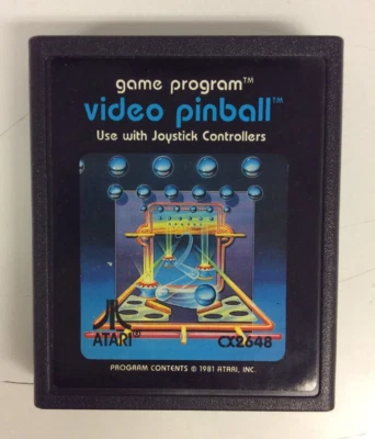 Video Pinball (Atari 2600, 1981) Authentic Cartridge Only - Image 1 of 4