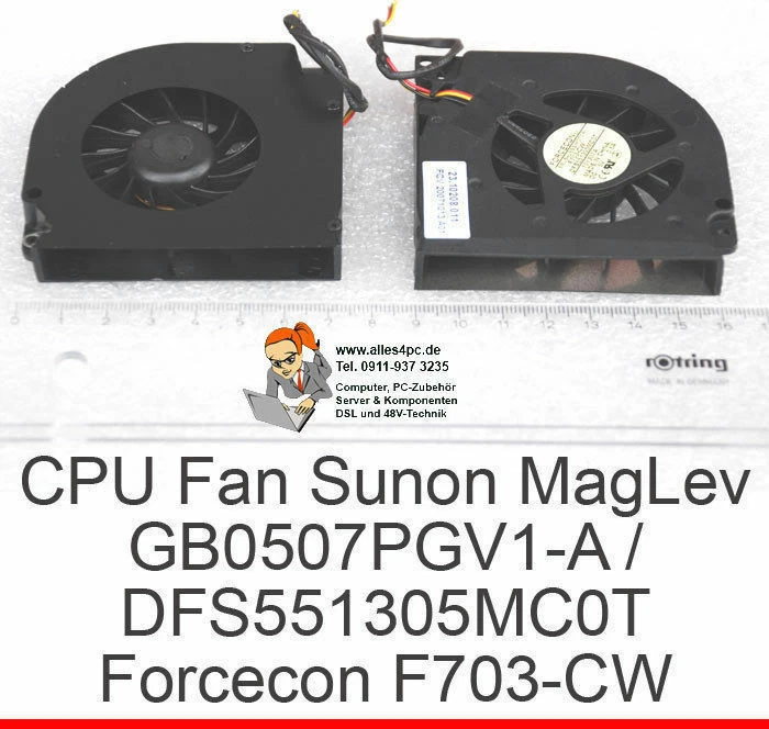 70mm CPU Ventola Cooler FSC V5505 V4454 DFS551305MC0T Forcecon FOF703-CW #16 - Immagine 1 di 1