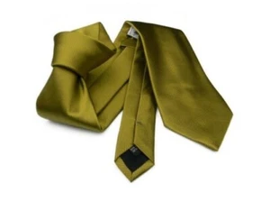 Cravate Jaune Cravate Soie Couleur Unie Jaunes Or Jaune Or Skinny Noeu - Imagen 1 de 5