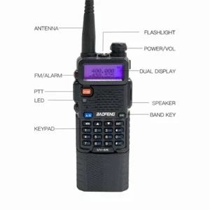 Radioaficionado de doble banda BAOFENG UV-5R 3800mAh 136-174 /400-520Mhz - Imagen 1 de 8