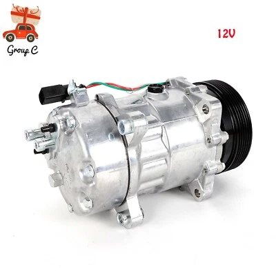 AC Compressor R134a for VW Audi A3 Skoda Octavia 1.4 1.6 1.8 2.0 T 1J0820803K - Image 1 of 4
