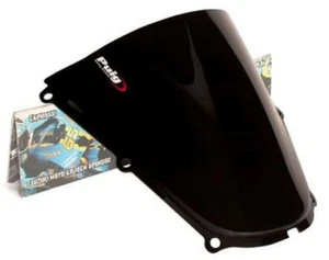 2005-2006 CBR600RR PUIG Racing Double Bubble Windshield Windscreen 2058N Black - Picture 1 of 2