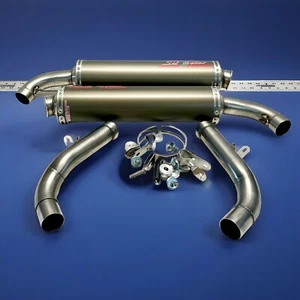 Ducati Monster 620 695 900ie S4 High Mount Silmotor Exhaust Aluminum Silencers - Picture 1 of 8