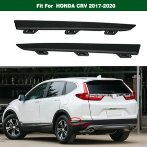 Pair Lower Rear Bumper Molding Strip Trim Black For Honda CRV CR-V 2017-2020 - Picture 1 of 7