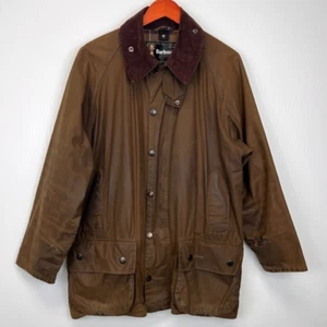 Barbour Jacket Men Extra Large Classic Beaufort Work Barn Wax Coat 42 Core Fa - Picture 1 of 24