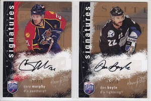 2007-08 UD BAP DAN BOYLE AUTO /15 PLAYERS CLUB S-BO Autograph Signatures Sharks