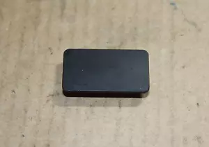 GENUINE BMW E34 E32 FRONT SEAT COVERING CAP PLATE PLUG BLACK SCHWARZ PLASTIC OEM - Picture 1 of 2