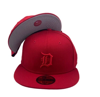 Detroit Tigers Red Color Pack New Era 59fifty fitted hat cap - Image 1 of 4