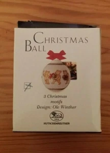 VINTAGE HUTSCHENREUTHER OLE WINTER BEAR BALL CHRISTMAS ORNAMENT FREE SHIPPING - Picture 1 of 2