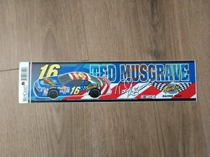 NEW Vintage WinCraft 12x3 Ted Musgrave Family Channel #16 Bumper Sticker - Picture 1 of 1