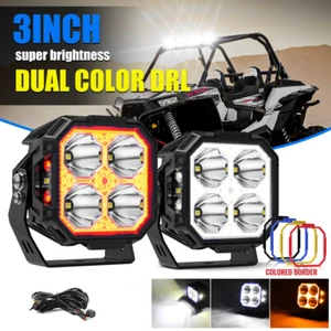 2x Side Shooter Ultra Wide Range LED Work Light Offroad Driving For UTV ATV 4x4 - Picture 1 of 12