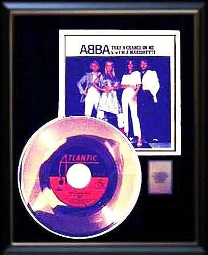 ABBA TAKE A CHANCE ON ME 45 RPM GOLD RECORD RARE NON RIAA AWARD - Image 1 of 1