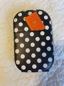 Monarque Black & White Polka Dot Crossbody Bag - Picture 1 of 4