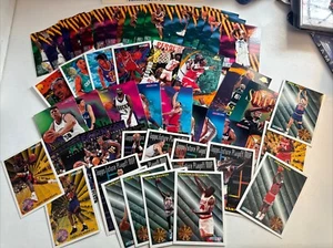 90s Basketball Card Lot Inserts Sp NBA Fleer Hoops Over 60+ Trading Cards - Picture 1 of 6