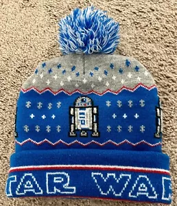 Star Wars Weihnachten Skimütze Lucas Film Bommel One Size blau/rot/grau - Bild 1 von 4