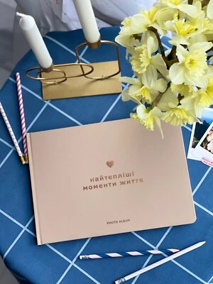 А4 фотоальбом для Instax/Polaroid "самые теплые моменты жизни" (UKR)!HIGH QLT! - Изображение 1 из 4