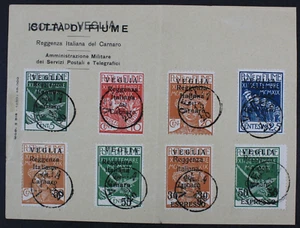 ITALY VEGLIA Sassone cat. 1250$ signed STOLOW Sassone n.6-10 +Exp.1-2 used - Picture 1 of 6