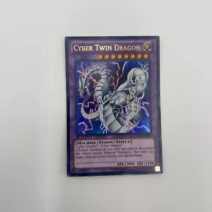 Yu-Gi-Oh! TCG 1st Edition Cyber Twin Dragon SDCR-EN037 LP - Picture 1 of 2