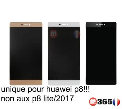 Ecran LCD + Vitre Tactile huawei p8  (attention: non p8 lite /p8 lite2017 !!! ) - Photo 1/2