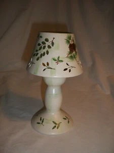 Vintage Ceramic Candle Lamp with Shade Tealight Candle Holder 7.5" - Picture 1 of 7