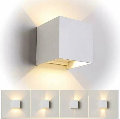 Applique Cubo Led 6W Faro Faretto Lampada da Parete colore bianco 3 tipi luce - Immagine 1 di 4