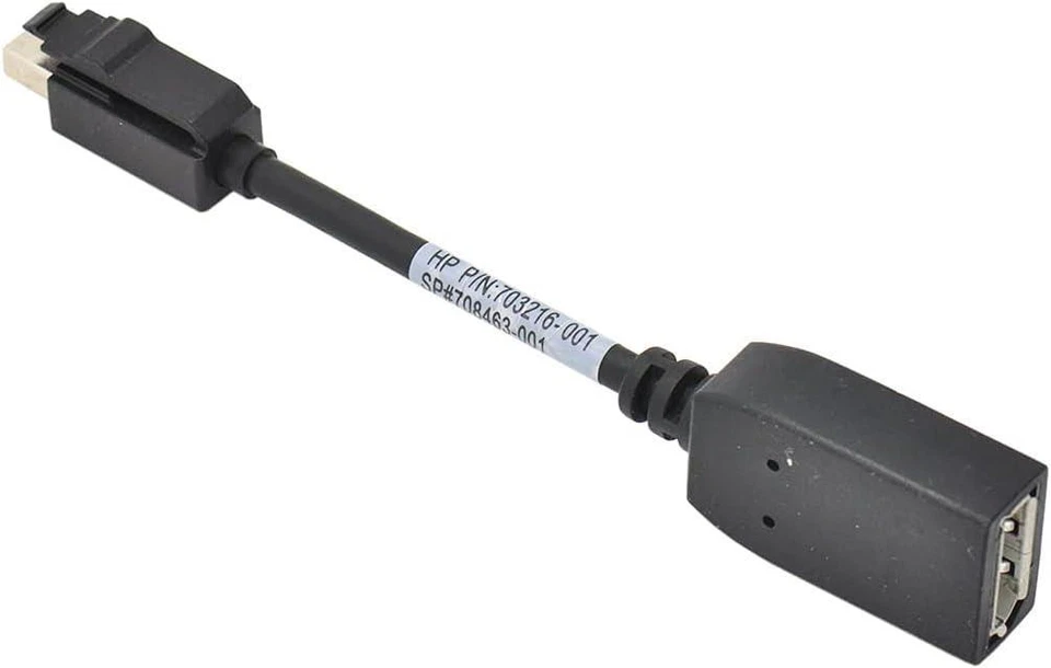 HP 703216-001 Mini DisplayPort to Female DisplayPort Adapter - Image 1 of 1