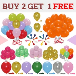 100X Latex EINFARBIG BALLON Helium 5,10,12 ZOLL BALLONS Party Geburtstag Hochzeit - Bild 1 von 28
