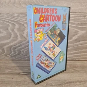 Vintage VHS Video Children's Cartoon Favourites Care Bears Popples Sylvanian - Picture 1 of 5