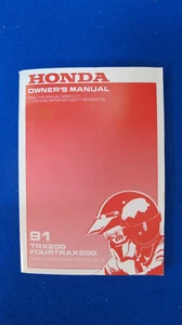 Honda 1991 TRX200 New Old Stock Factory Original Owners Manual H62 - Bild 1 von 3