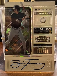 2018 Panini Contenders Brice Turang Auto /23 Brewers #5 Draft Ticket - Picture 1 of 3