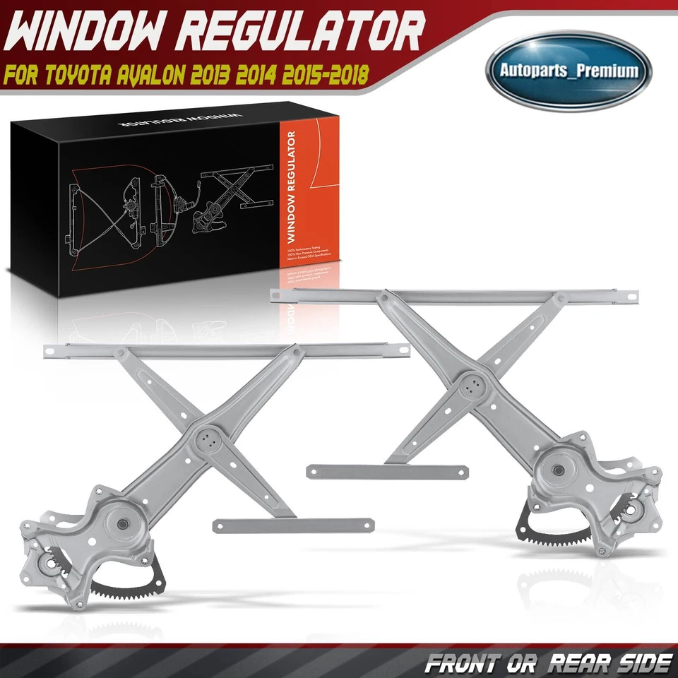Regulador de ventana eléctrica delantero derecho y derecho 2 piezas para Toyota Avalon 2013 2014 2015-2018 Foto 1 de 4