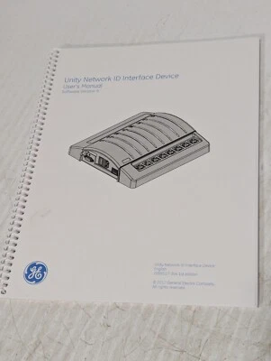 GE Unity Network ID Interface Device User's Manual, Hardcopy and Disk, v9A SW - Image 1 of 4
