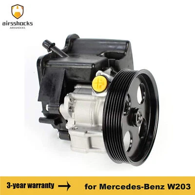 Power Steering Pump w/ Pulley for Mercedes-Benz W203 C230 C320 1.8L 2003-2005 - Image 1 of 4