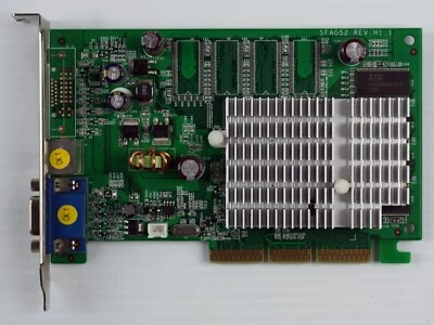 Nvidia GF FX 5200/128MB AGP DDR TV Out Video Card - Image 1 of 4