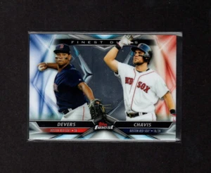 Rafael Devers Michael Chavis 2020 Topps Finest duals Boston Red Sox - Picture 1 of 1